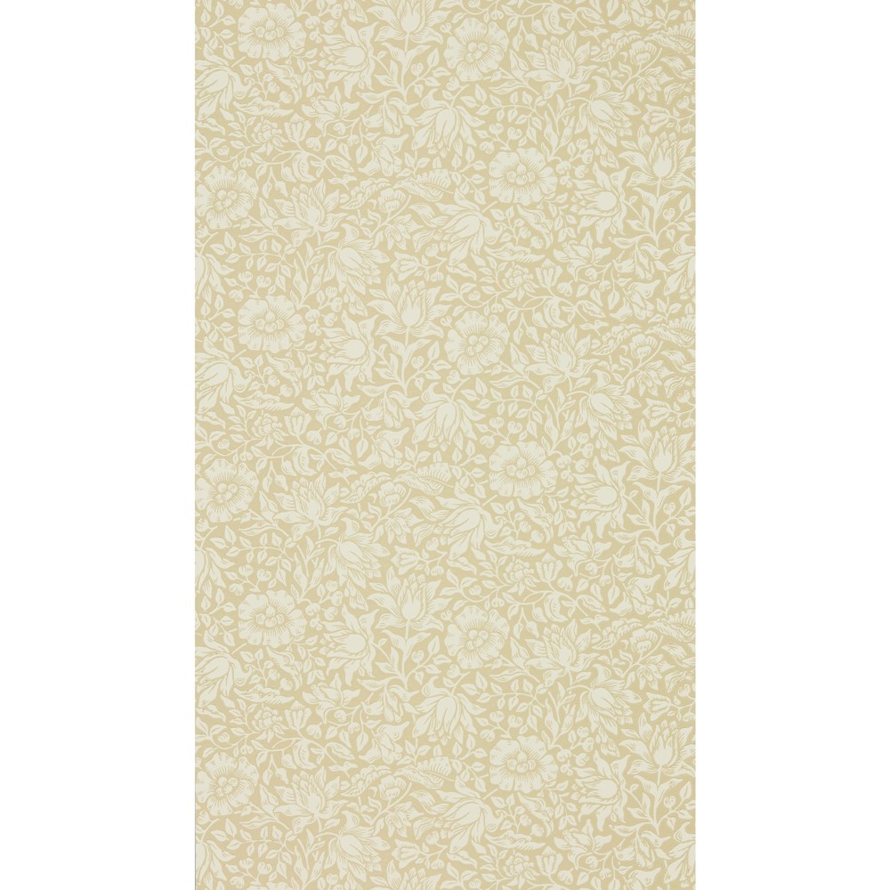 Mallow Wallpaper 216677 by Morris & Co in Soft Gold